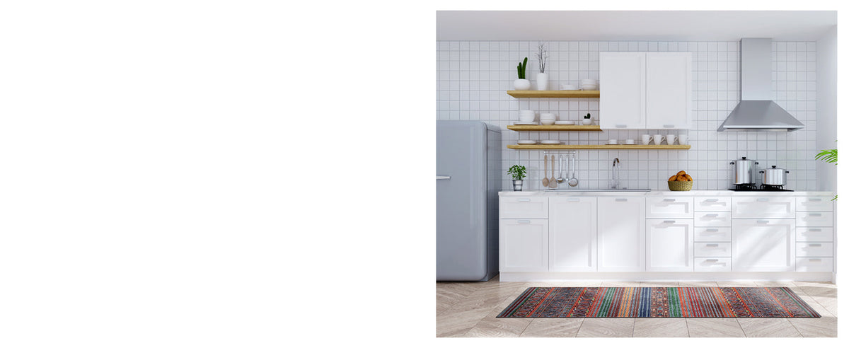 2x3 Rug - Machine Washable Entry Rug with Non-Slip Backing, Ideal for Enteryway, Kitchen, Bathroom, Laundry Room - Vintage, Easy Clean, Durable, Low Pile Rug - (2' x 3')