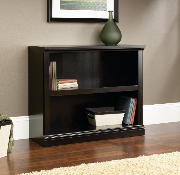 Storage Cabinet – Adjustable Shelf, Engineered Wood Construction, Estate Black Finish, Easy Assembly with Slide-On Moldings