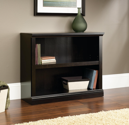 Storage Cabinet – Adjustable Shelf, Engineered Wood Construction, Estate Black Finish, Easy Assembly with Slide-On Moldings