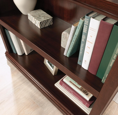 Storage Cabinet – Adjustable Shelf, Engineered Wood Construction, Estate Black Finish, Easy Assembly with Slide-On Moldings