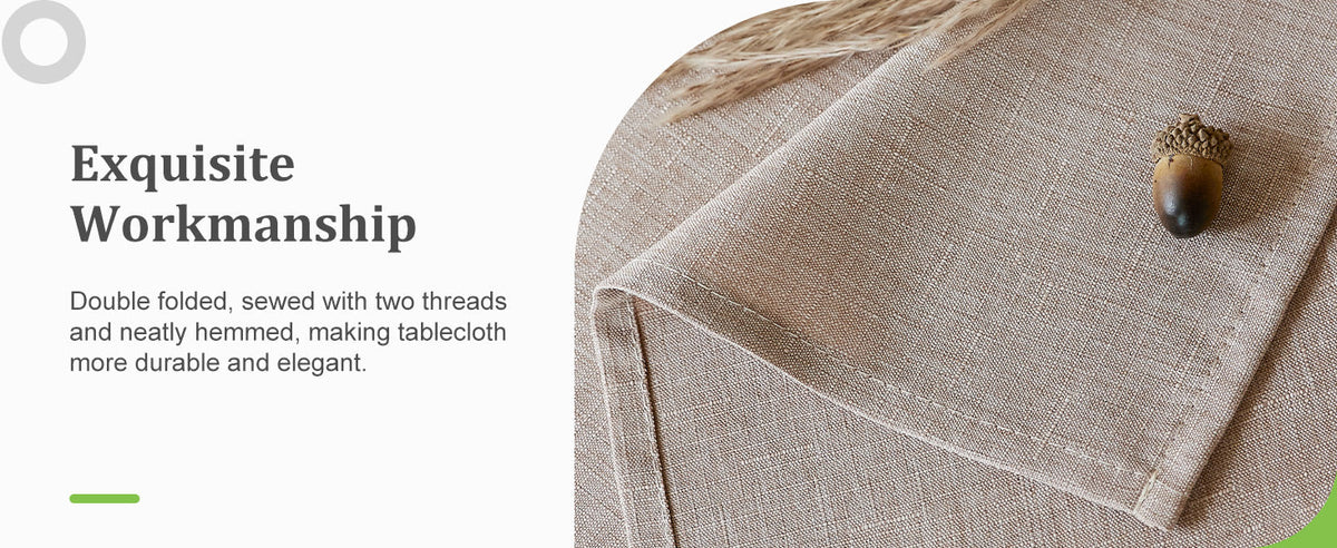 Textured Polyester Tablecloth Rectangle 52x70 Waterproof Spill-Proof Wipeable Table Cloth Wrinkle Free Dining Table Cover for Birthday Farmhouse Spring Tablecloths Up to 36‘'X54''