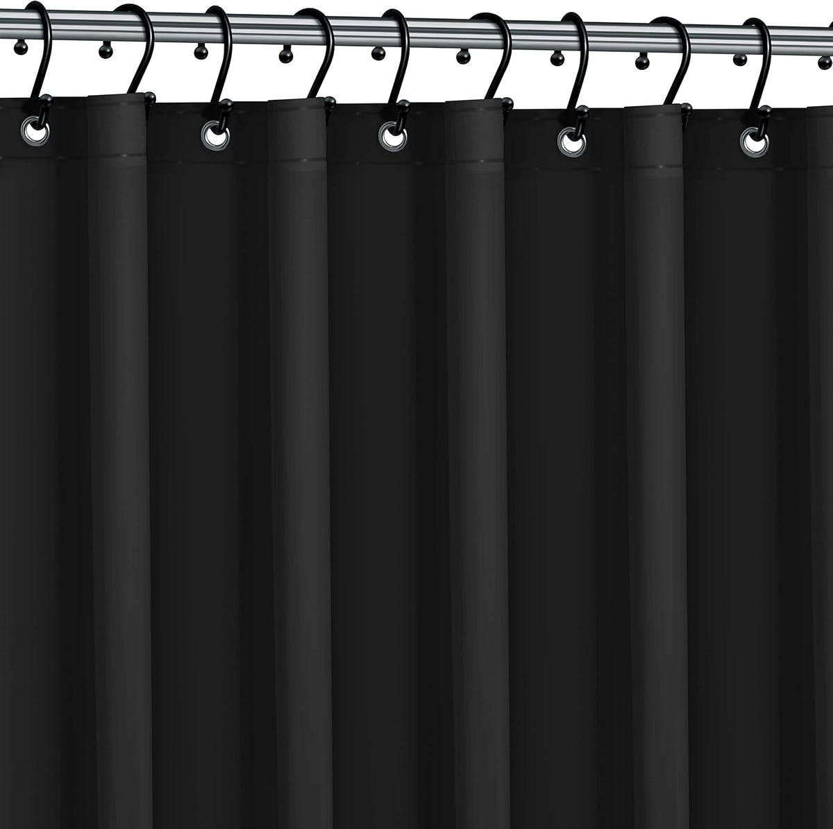 No Smell Shower Curtain Liner 72x72 White - PEVA Plastic Shower Curtain for Bathroom, PVC-Free Waterproof Shower Liner with Metal Grommets and Magnet-Weighted Bottom Hem - Washable Inner Liner