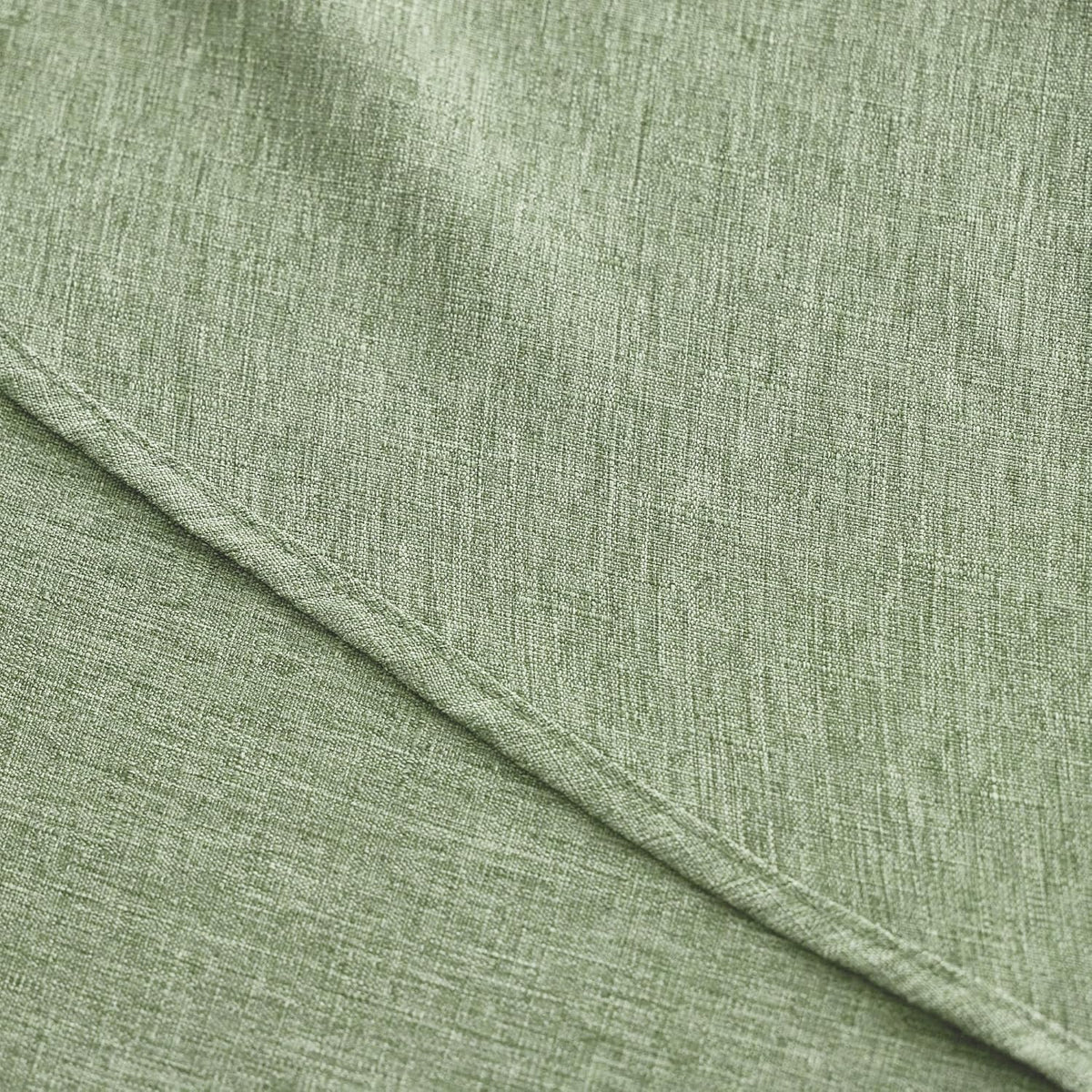 Decorelia Faux Linen Round Tablecloths 60 inch, Waterproof Decorative Washable Texture Rustic Circle Table Cloth Cover for Dining Kitchen Party Farmhouse Outdoor(Round (2-4 Seats),Sage Green)