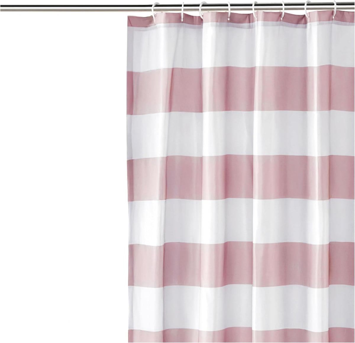 Bathroom Shower Curtain, Water Resistant Fabric with Rust Proof Grommets & Hooks, Weighted Hem, Machine Washable, 72"x72", Light Brown, Beige
